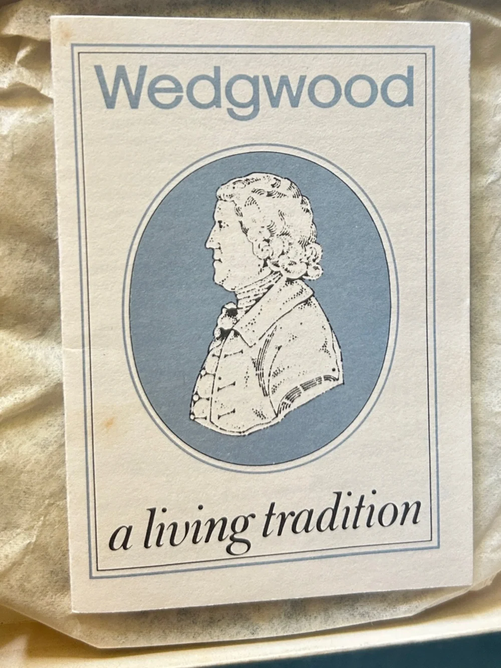 Wedgwood Blue Jasperware Plate with Embossed Backstamp New Old Stock